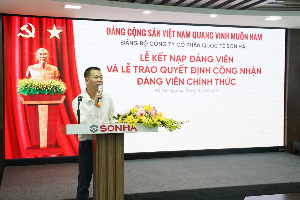 le ket nap dang vien dang bo cong ty co phan quoc te son ha 17990 2