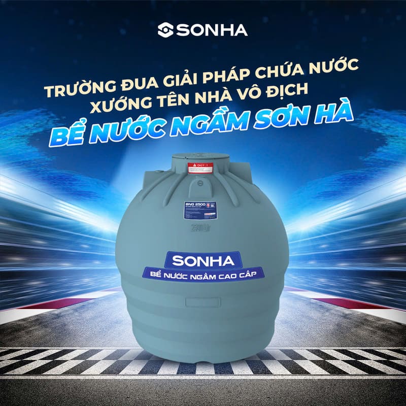 Bể nước ngầm Sơn Hà giúp bảo vệ sức khỏe con người