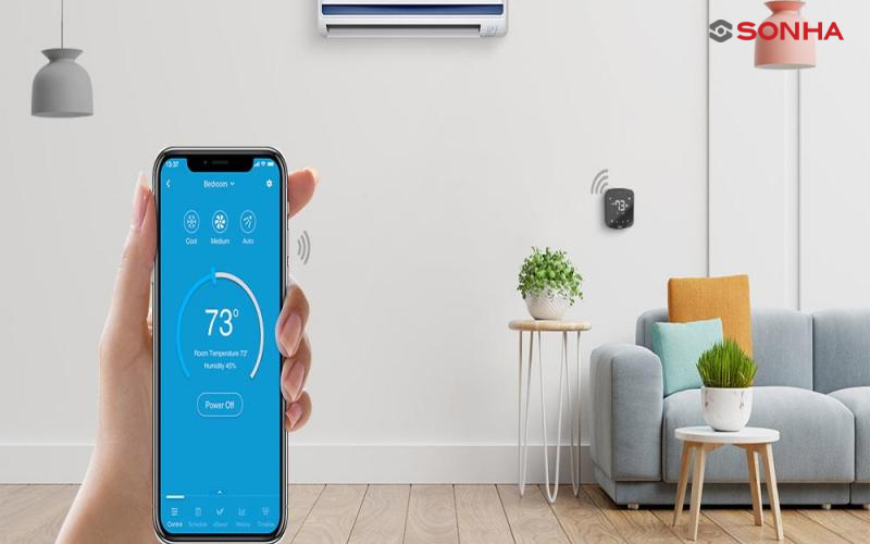 Phần mềm điều khiển điều hòa dành cho cả hai hệ điều hành điện thoại
