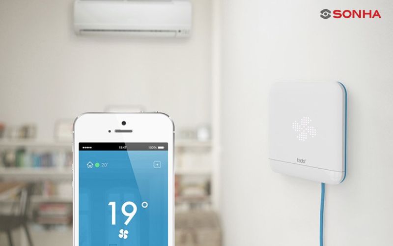 Ứng dụng Tado Smart AC Control giúp người dùng điều khiển điều hòa từ xa bằng smartphone, tablet