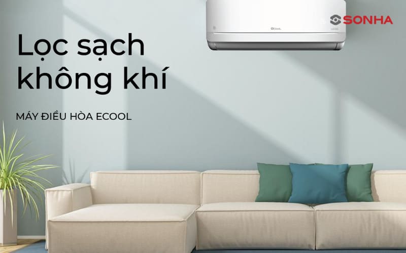 Điều hòa eCool sở hữu công nghệ Nhật Bản với hiệu suất làm mát vượt trội