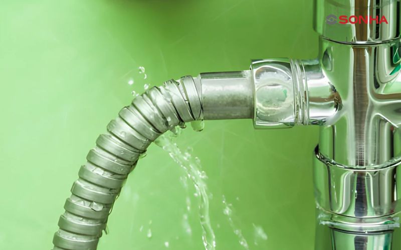 Vị trí vòi nước dễ bị rò rỉ