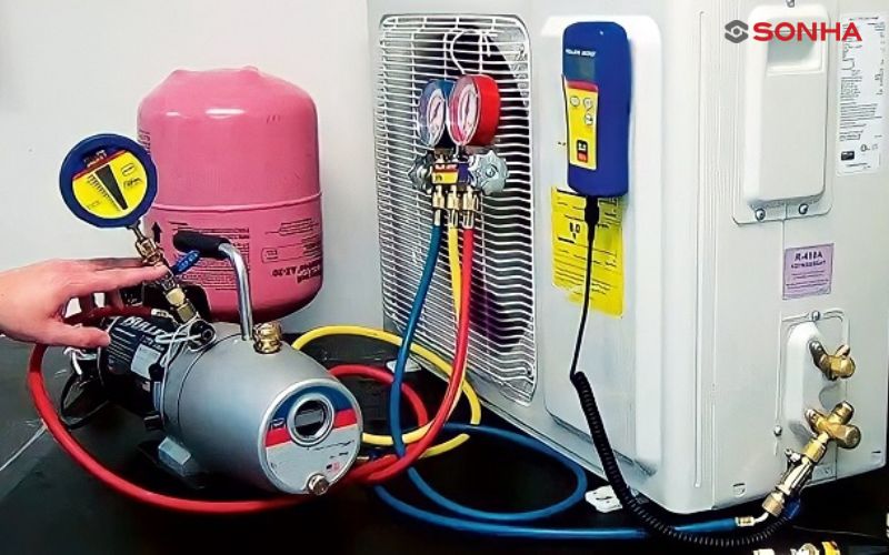 Chi phí bơm ga máy lạnh được tính dựa trên giá tiền nhân với đơn vị PSI