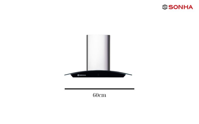 Kích thước máy hút mùi 60cm