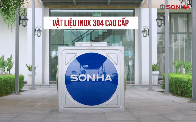 Bể nước ngầm inox 2000L được sản xuất từ inox 304 cao cấp
