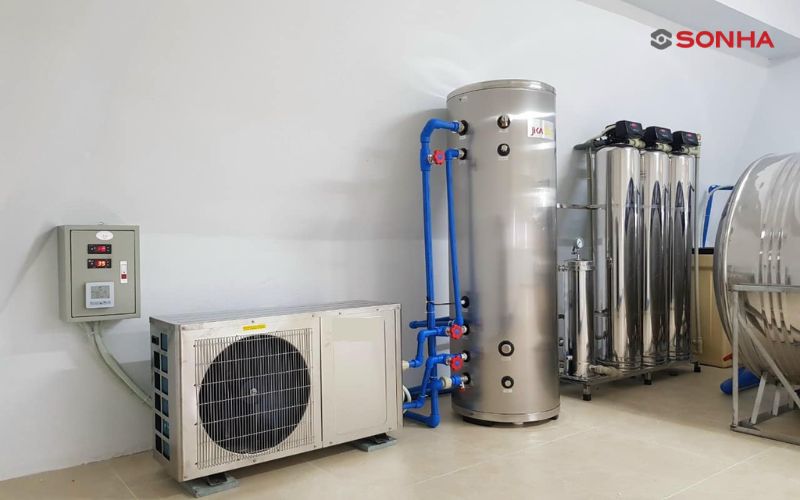 Máy bơm nhiệt phân loại bằng không khí-nước, đất-nước và nước-nước