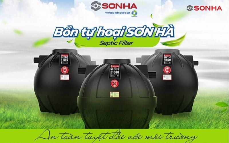 Bồn tự hoại Sơn Hà với công nghệ hiện đại thay thế bể phốt