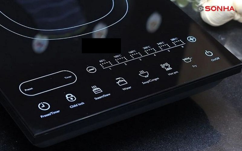 Tìm hiểu các ký hiệu và biểu tượng chức năng quan trọng trên bảng điều khiển bếp từ