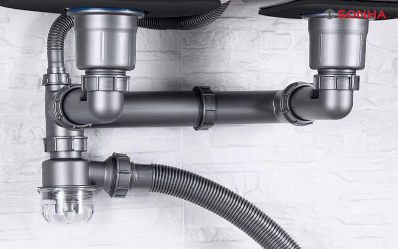 Cấu tạo của xi phông chậu rửa bát
