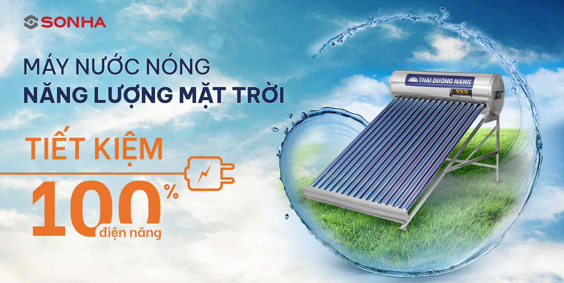 Máy nước nóng năng lượng mặt trời Thái dương năng – sản phẩm được hàng triệu người tin dùng.