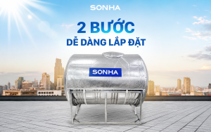 Áo giáp chống nóng bồn inox Sơn Hà dễ dàng lắp đặt chỉ với 2 bước đơn giản 