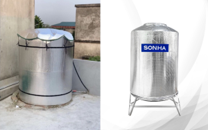 So sánh bạt chống nóng và áo giáp chống nóng bồn inox cao cấp Sơn Hà