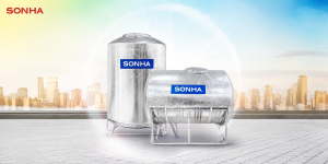Áo giáp chống nóng bồn nước inox Sơn Hà