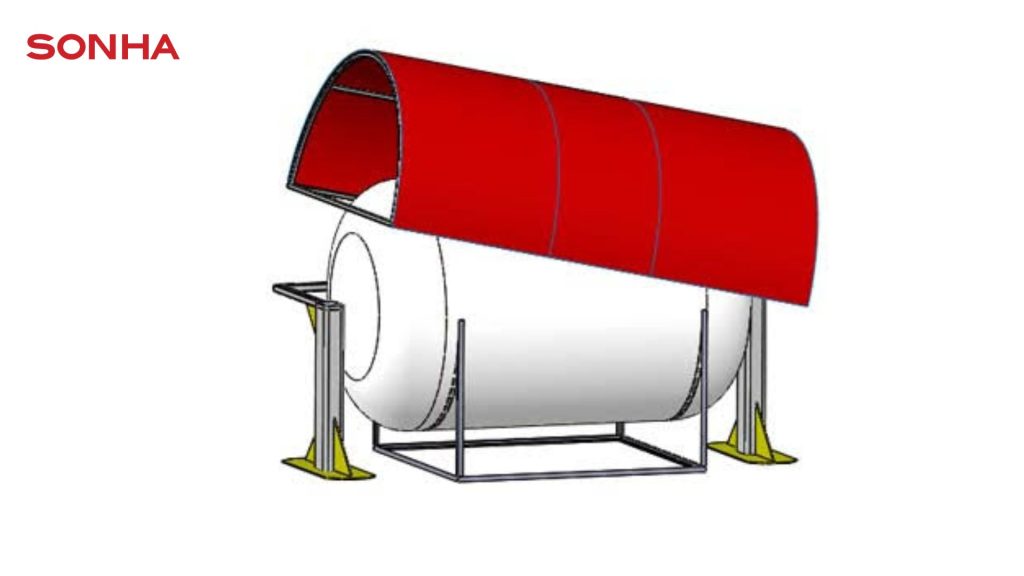 Lắp mái che riêng cho téc nước